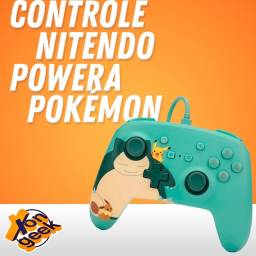 Título do anúncio: Controle Com Fio Nintendo Switch Snorlax & Friends - PowerA | Lacrado com garantia