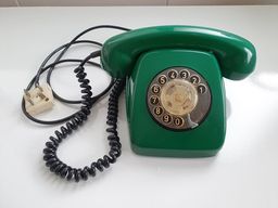 Título do anúncio: Telefone analógico antigo verde