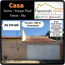Título do anúncio: Parque Piauí - Timon - Casa - Nova - Financiável