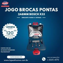 Título do anúncio: Jogo Brocas Pontas 33 Pecas 2a8mm Bosch X33 ? Entrega grátis