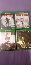 Título do anúncio: Jogos originais  Xbox One  (alien, Tomb Raider, THE Evil within)