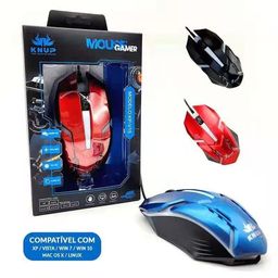 Título do anúncio: Mouse Gamer Knup 1600dpi Led Optico Ajustavel KP-V15 ( novo )