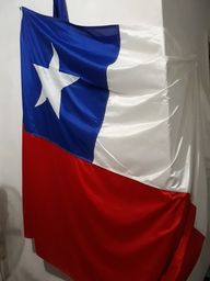 Título do anúncio: Bandeira Oficial Do Chile Bordada 2,70 X 3,85 (5 Panos)