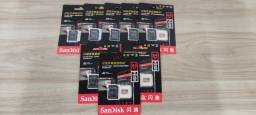Título do anúncio: Cartão de memória SanDisk Extreme com adaptador SD64GB.