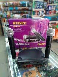 Título do anúncio: Microfone Profissional Duplo Sem Fio Weisre Pgx-51 Uhf