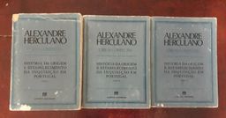 Título do anúncio: História da Origem da Inquisição em Portugal Alexandre Herculano 3 Vols