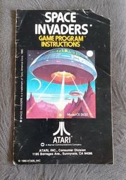 Título do anúncio: (LEIA) Manual Importado Cartucho Atari Space Invaders