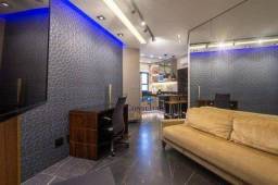Título do anúncio: Flat com 1 dormitório à venda, 48 m² por R$ 477.000,00 - Gonzaga - Santos/SP