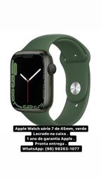 Título do anúncio: Apple Watch série 7 verde 45mm 
