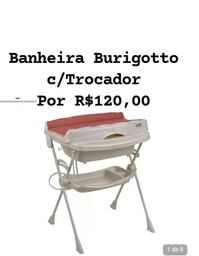 Título do anúncio: Vendo banheira Burigotto com trocador