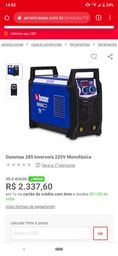 Título do anúncio: Máquina Inversora de Solda Boxer Duramax 285 220V 1.800 reais