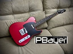 Título do anúncio: Guitarra Telecaster Custom by PBayer Vintage 64 Red - Veja o vídeo