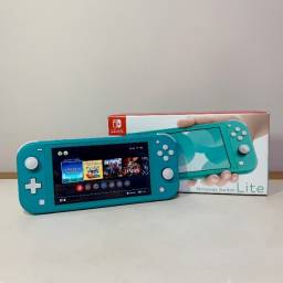 Título do anúncio: Nintendo Switch Lite + 10 Jogos + Brinde