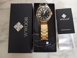 Título do anúncio: Relógio dourado Wwoor