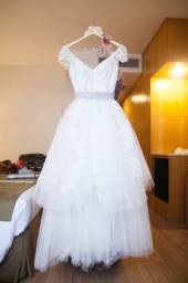 Título do anúncio: Vestido de noiva Princesa Pó de Arroz Off White