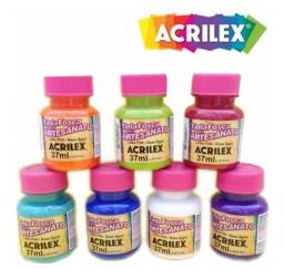Título do anúncio: Tinta Pva Acrilex pote 37 ML escolha suas cores Promoção