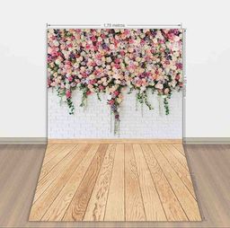 Título do anúncio: Fundo fotográfico parede flor 2,50m x 1,75m