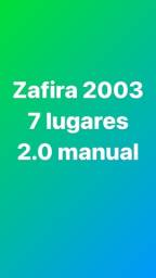 Título do anúncio: Zafira 2003 7 lugares prata 