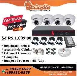 Título do anúncio: Kit câmeras de segurança só R$ 1.099.00