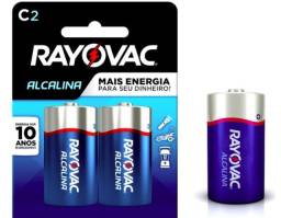 Título do anúncio: Pilhas C média Alcalinas Rayovac C/ 02 un