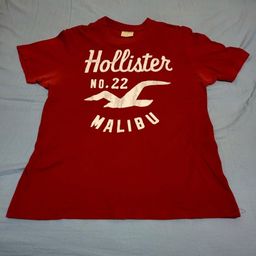 Título do anúncio: Camiseta Hollister Original Vermelha Tamanho G