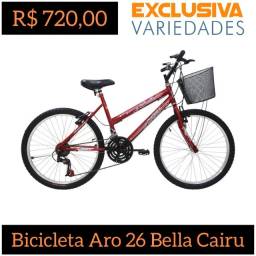 Título do anúncio: Bicicleta Aro 26 Feminino C/ Cesta Bella Cairu