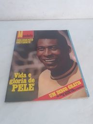 Título do anúncio:  Revista Manchete Pelé Vida E Glória - Com Vinil- 1971 - Rara 
