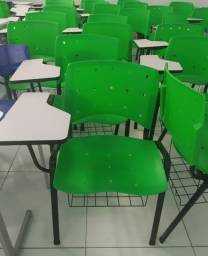 Título do anúncio: Kit 10 Cadeiras Universitárias Verde