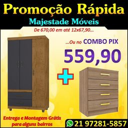 Título do anúncio: ComboPix - Roupeiro + Cômoda - 559