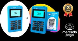 Título do anúncio: Compre uma Point Mini CHIP ganhe NFC 2 Mais + 2 QR Kit a Maquininha Mercado Pago