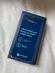 Título do anúncio: Moto E7 na caixa, menos de 2 meses de uso