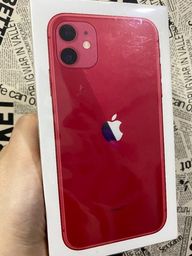 Título do anúncio: [NOVO] iPhone 11 RED 128GB iOS Câmera Dupla com Adaptador