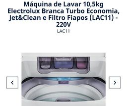 Título do anúncio: Lavadoura Electrolux 10,5kg