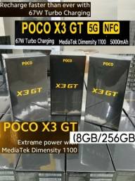 Título do anúncio: Poco X3 GT Xiaomi 256GB 8GB Ram Tela 120Hz Dimensity 1100 5G 67W Smartphone Gamer Lacrado!