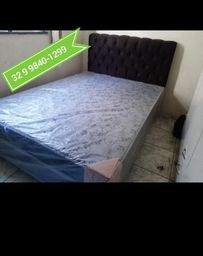 Título do anúncio: Vendo uma cama box casal conjugada c/ colchão de espuma