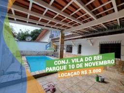 Título do anúncio: Casa Conj. Vila do Rei  PQ 10  3 Suítes c/piscina e Churrasqueira