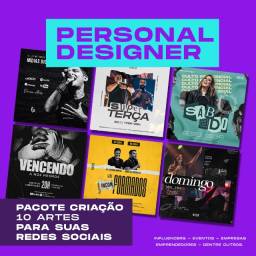 Título do anúncio: Pacote Personal Designer - 10 artes para sua rede social