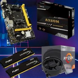 Título do anúncio: Kit Gamer APU Ryzen 2200g + A320 + 16Gb RAM