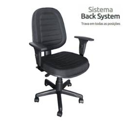 Título do anúncio: Cadeira Diretorzinha Back System Costurado C/ Braços Reguláveis ? Cor Preto ? 