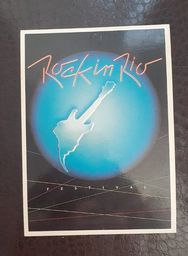 Título do anúncio: Cartão postal Rock Rio 1985 original.. Raridade! 