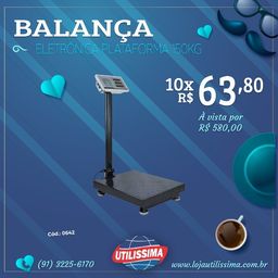 Título do anúncio: Balança Digital 150 kg Plataforma - Entrega grátis
