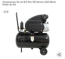 Título do anúncio: Compressor De Ar 8,5 Pés 25l Schulz 220 Mono Pratic Air Kit