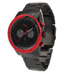 Título do anúncio: Relógio Puma Pu102821005 Metal Preto Vermelho 46mm