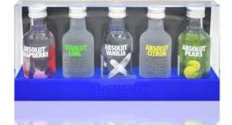 Título do anúncio: Kit miniatura vodka absolut 50ml x5