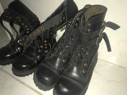 Título do anúncio: Vendo botas Vilela e black shoes original 
