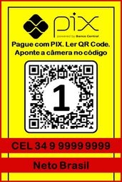 Título do anúncio: Placa Pix com Qr-code -- Arte Digital