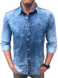camisa social jeans reserva