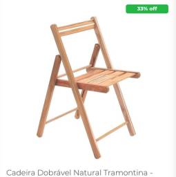 Título do anúncio: Cadeira dobrável de madeira Tramontina 