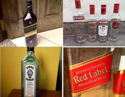 Título do anúncio: Garrafa vazia wisky ,vodka, licor, gin. artesanato, coleçao