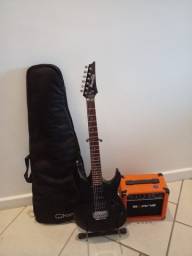 Título do anúncio: Guitarra Ibanez GRX70 + amplificador + BAG + Suporte